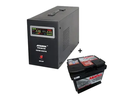 Záložný zdroj AVANSA 500 W + batéria 46 Ah
